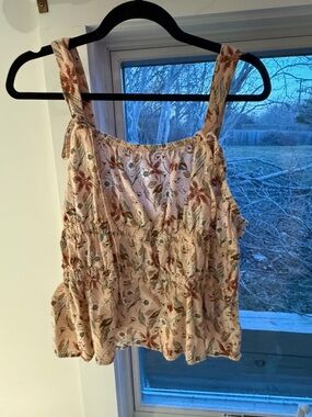 Universal Thread Blush Floral Smocked Camisole